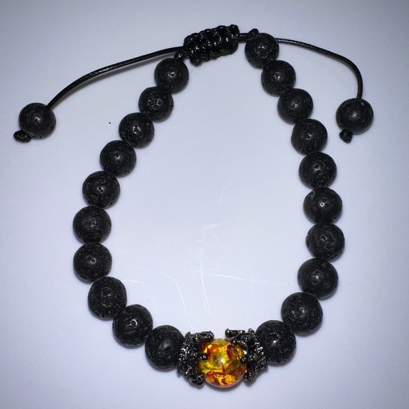 $4 NATURAL STONE LAVA ROCK BRACELET. NEW. $4 WHEN BUNDLED WITH 3 OR MORE ITEMS - Picture 3 of 16